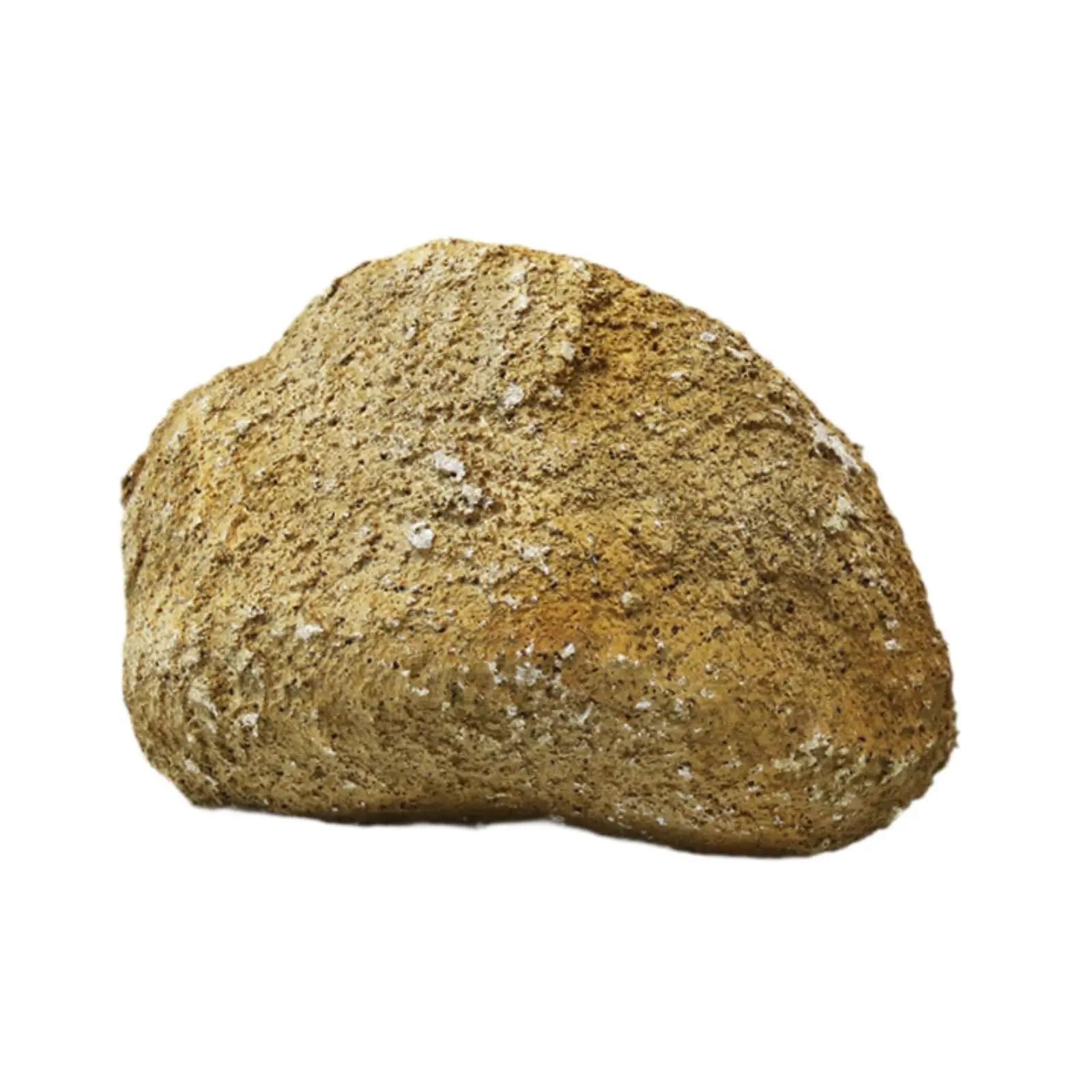 SPPEOUKJ Artificial Stone Landscape Rock Decorative Ornament Resin Faux For Home Bonsai Outside Courtyard Garden Decor(Yellow)