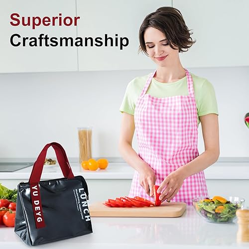 Miniatura 3 de Lonchera para hombres y mujeres, duradera, creativa, plegable, aislada, pequeña, reutilizable, a prueba de fugas, simple, bolsa de almuerzo