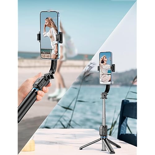 Selfie Stick Tripod 41.7" With Remote 360° Rotating For Phone