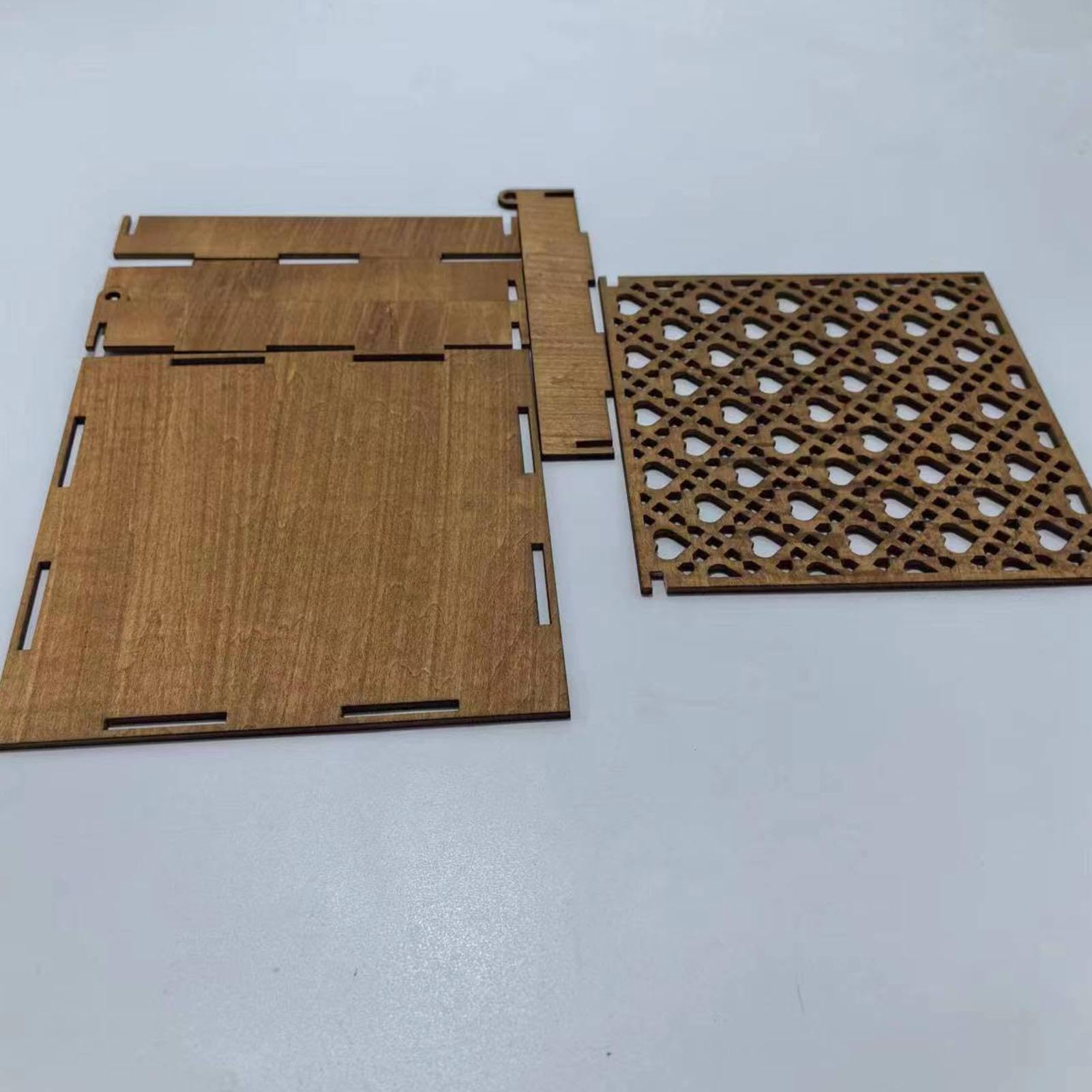 Set 3 Scatole decorative in Legno Bianco per decorazioni natalizie o r