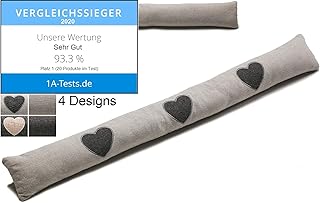 Lyvanas Zugluftstopper grau - VERGLEICHSSIEGER 2020 (Sehr Gut)* - Passgenauer 90cm Luftzugstopper mit verbessertem Konzept...