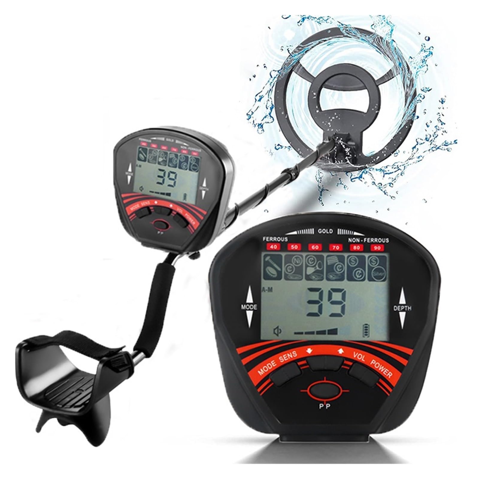 Metal Detector, MD-810 Metal Detector Underground Gold Detectors Accurate Locating Hunter Tools Pointer Waterproof Treasure