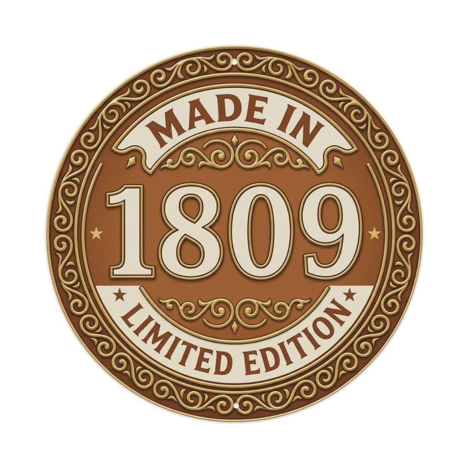 Okahys 8X8inch(20X20cm) Made In 1809 Limited Edition Metal Tin Sign