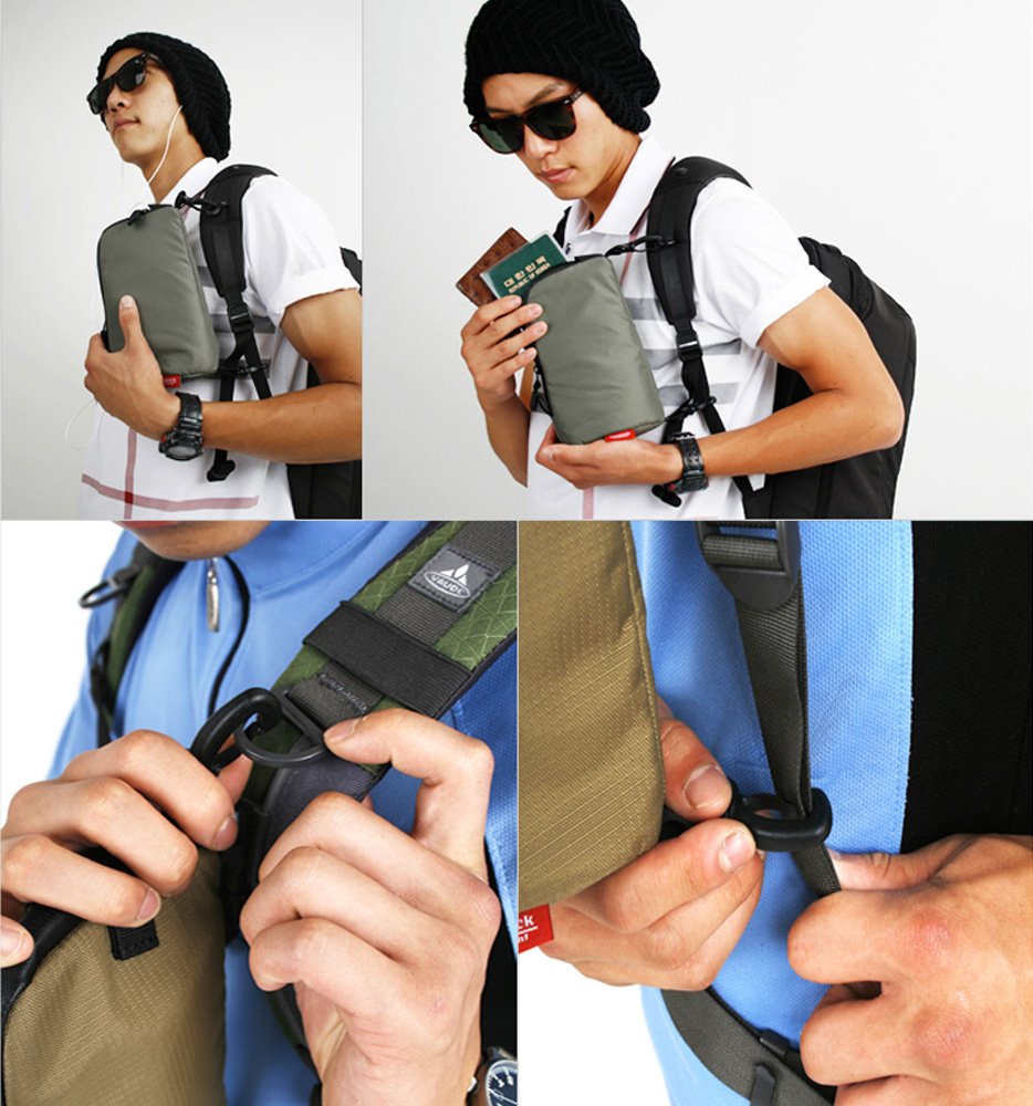 Durapack Pouch Water Resistant Multipurpose for Hiking Travel Outdoor Activities Dura-330 Grey