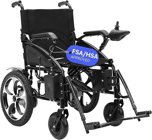 Vista 19 de Culver Artemis Silla de ruedas eléctrica todo terreno resistente, sillas de ruedas eléctricas plegables elegibles para HSA FSA para adultos, sillas