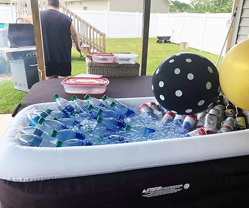 Miniatura 5 de Barras de servir inflables para bufé de hielo, bandejas para servir ensaladas, soporte para bebidas y alimentos, contenedores refrigerantes para