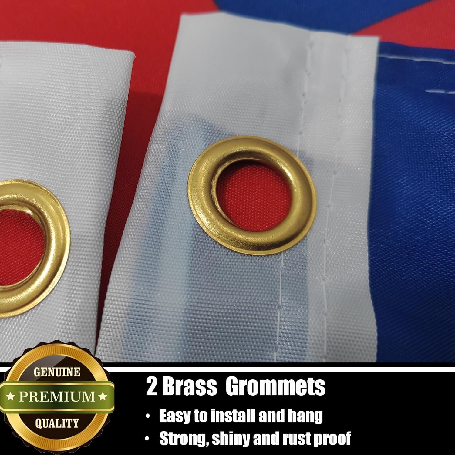 Christian Flag 3x5 FT Sturdy for Outside, Heavy Duty 3Ply Polyester Christian Church Flags Outdoor, Double Sided Long Lasting Cross Jesus Flag Brass Grommets - Image 3