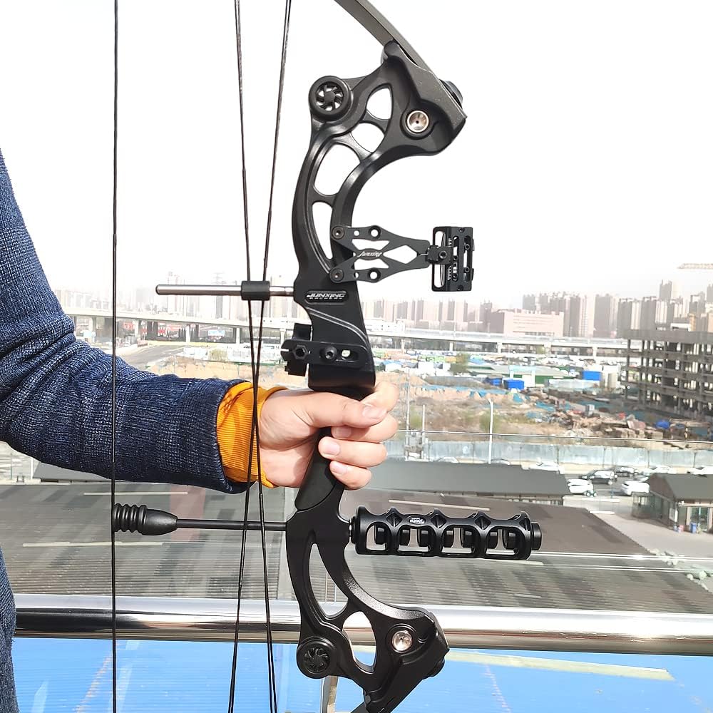 Bowfishing Recurve Bow American Hunting Bow 40-55 Lbs Adjustable Compound Bow Lever Bow IBO 320FPS for Outdoor Hunting Shooting Fishing