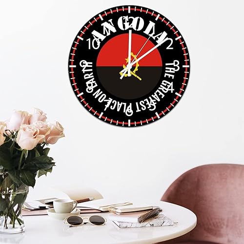 Miniatura 8 de ArogGeld Reloj de pared de PVC con bandera de Honduras, el mejor lugar en la tierra, reloj de pared redondo para amantes de Honduras, 10 pulgadas,