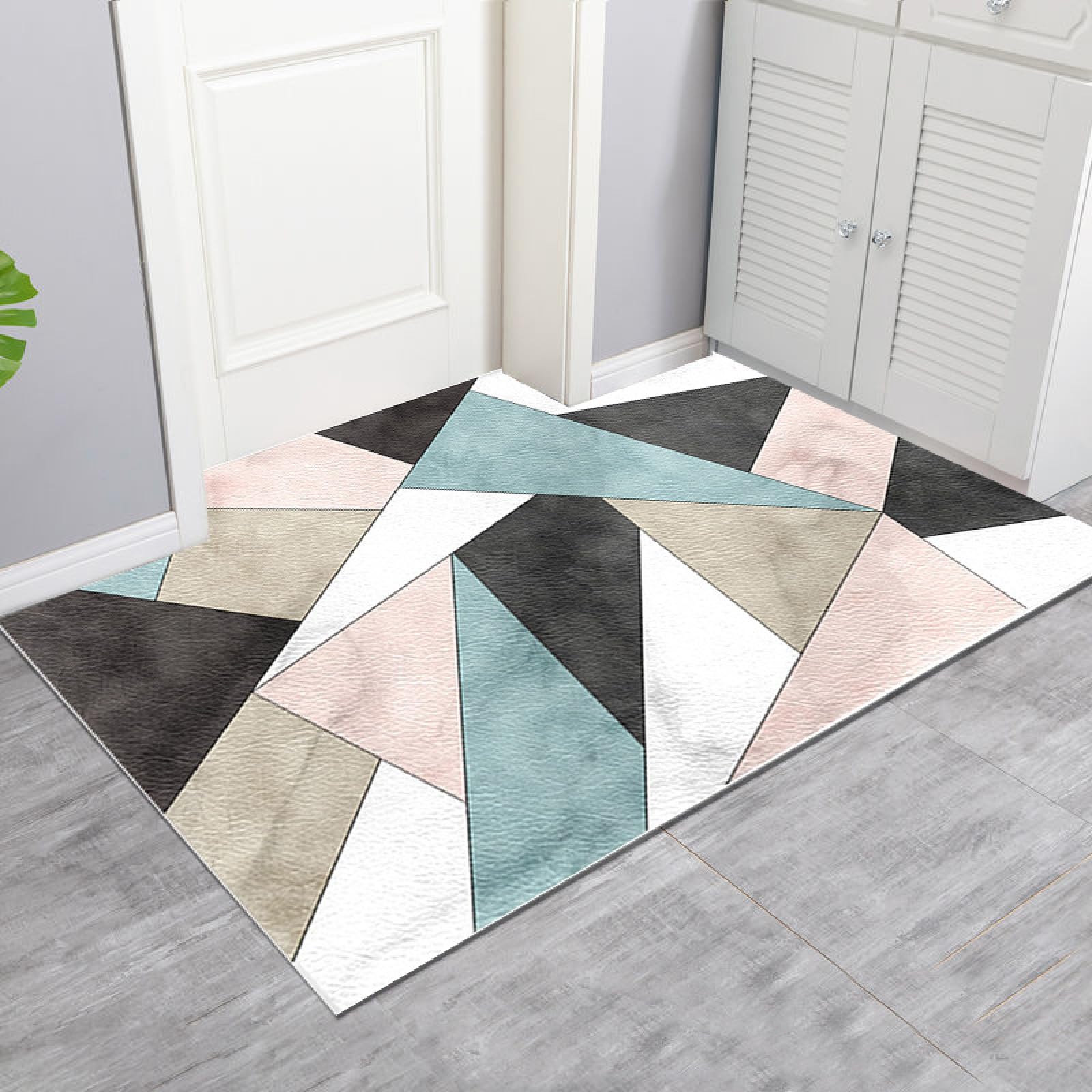 Alfombra de baño de tierra de diatomeas súper absorbente de secado rápido antideslizante de diatomita barro alfombra de baño, felpudo de oficina, cocina, comedor, sala de estar, pasillo, 100 x