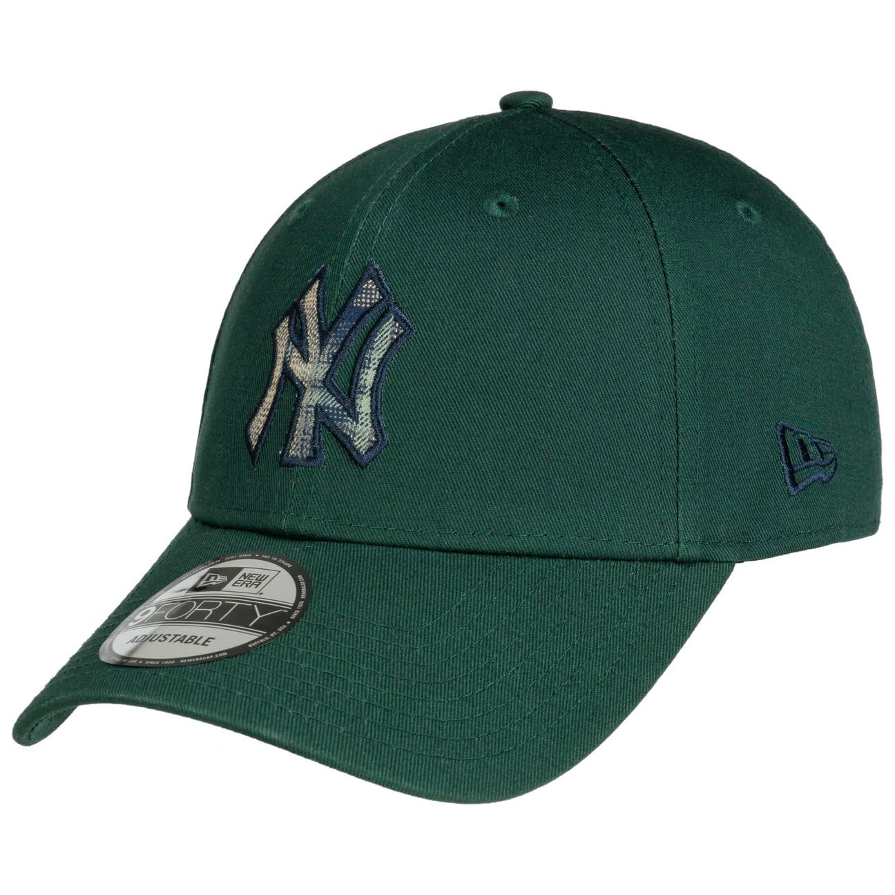 New Era Czapka 9Forty Check Infill MLB YankeesEra Mężczyźni - strapback cap baseball Metalowa sprzączka, Z daszkiem Jesień Lato Wiosna Zima wiosna-lato jesień-zima