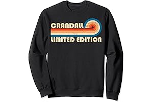 CRANDALL Surname Retro Vintage 80s 90s Birthday Reunion Crandall Crewneck Sweatshirt