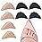 Toe Inserts for Shoes Too Big, 4 Pairs Shoe Inserts for Women Men, Foam Toe Filler, Shoe Fitters, Black and Beige
