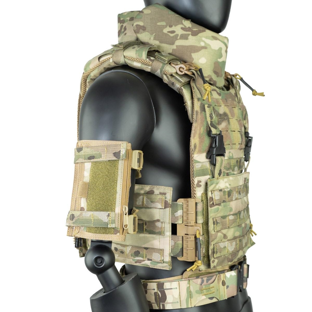 Accesorio Táctico de Protección para El Cuello: Sistema MOLLE con Cierre de Hook and Loop para Deportes Al Aire Libre y Airsoft
