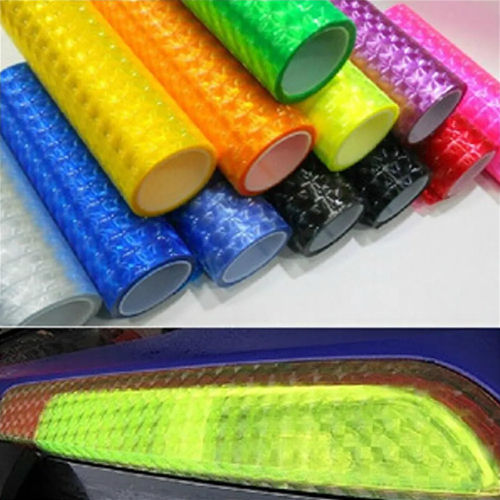 Marca De Seguridad Adhesiva Cinta Reflectante for Coche 3 Piezas Para Coches