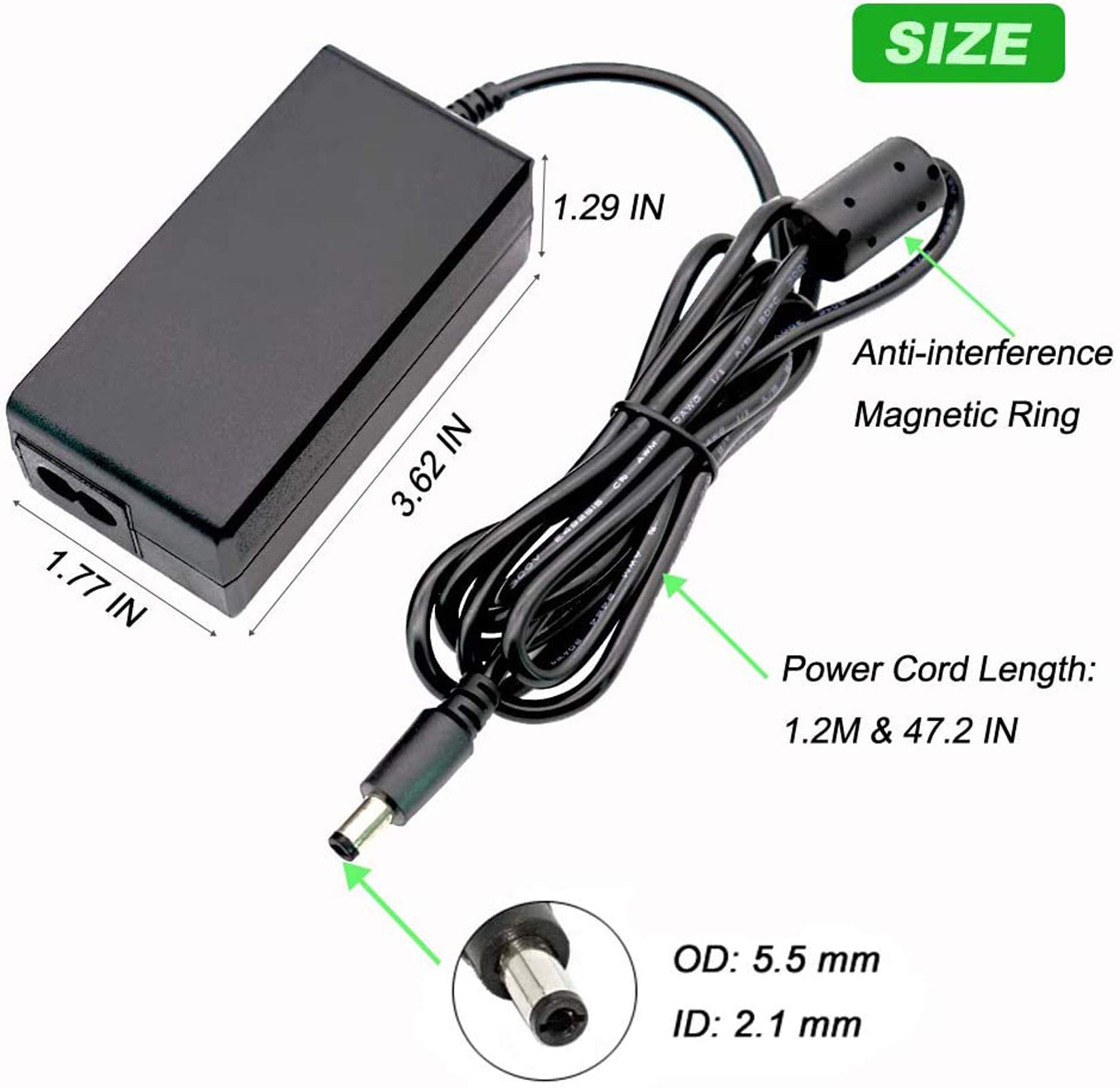 ACK-E18 Alimentatore CA fornito DR-E18 Kit caricatore accoppiatore CC per fotocamere Canon EOS Rebel T6i T6s T7i T8i SL2 750D 760D 850D 77D 200D 250D Kiss X8i X9i X10i 8000D 9000D RP fotocamere
