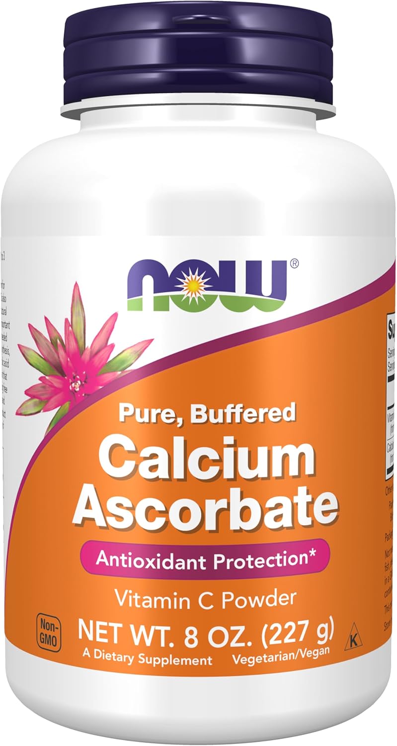 NOW Foods Supplements, Calcium Ascorbate Powder, Buffered, Antioxidant Protection*, 8-Ounce NOW Foods Supplements, Calcium Ascorbate Powder, Buffered, Antioxidant Protection*, 8-Ounce