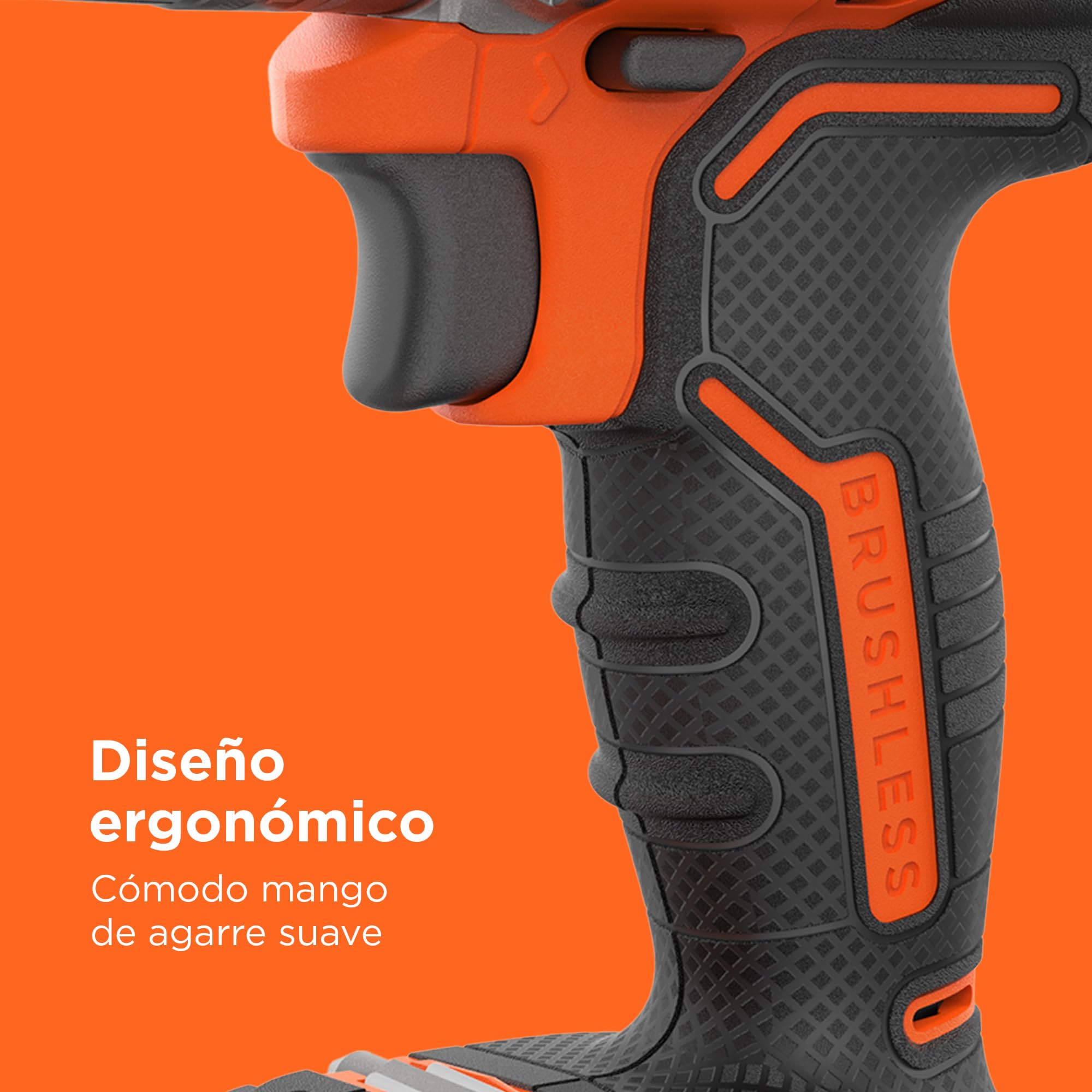 BLACK+DECKER Taladro percutor inalámbrico de 18V con 2 baterías de 2,5Ah, velocidad variable, 2 engranajes, 52Nm de par, POWERCONNECT, BL188E2K-QW