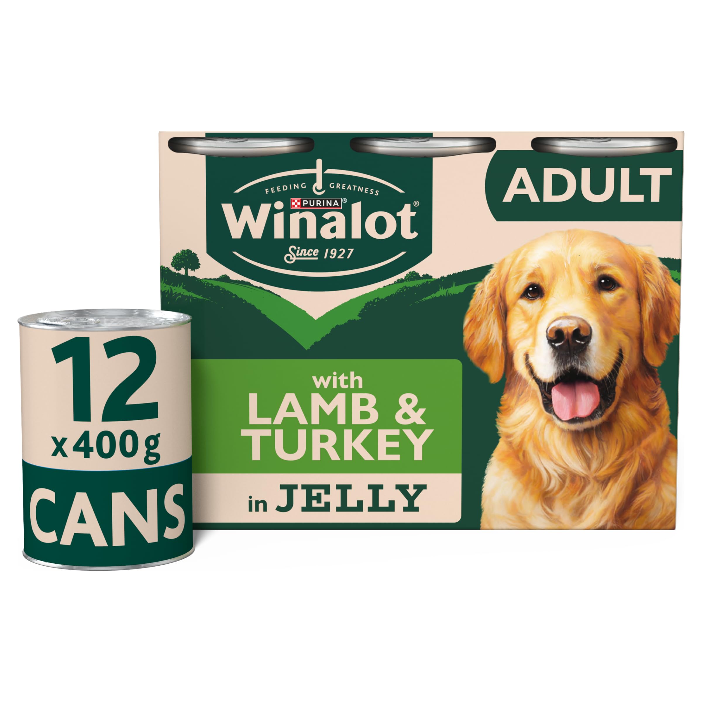 WINALOT Classics Mixed in Jelly Turkey & Lamb Wet Dog Food 12x400g