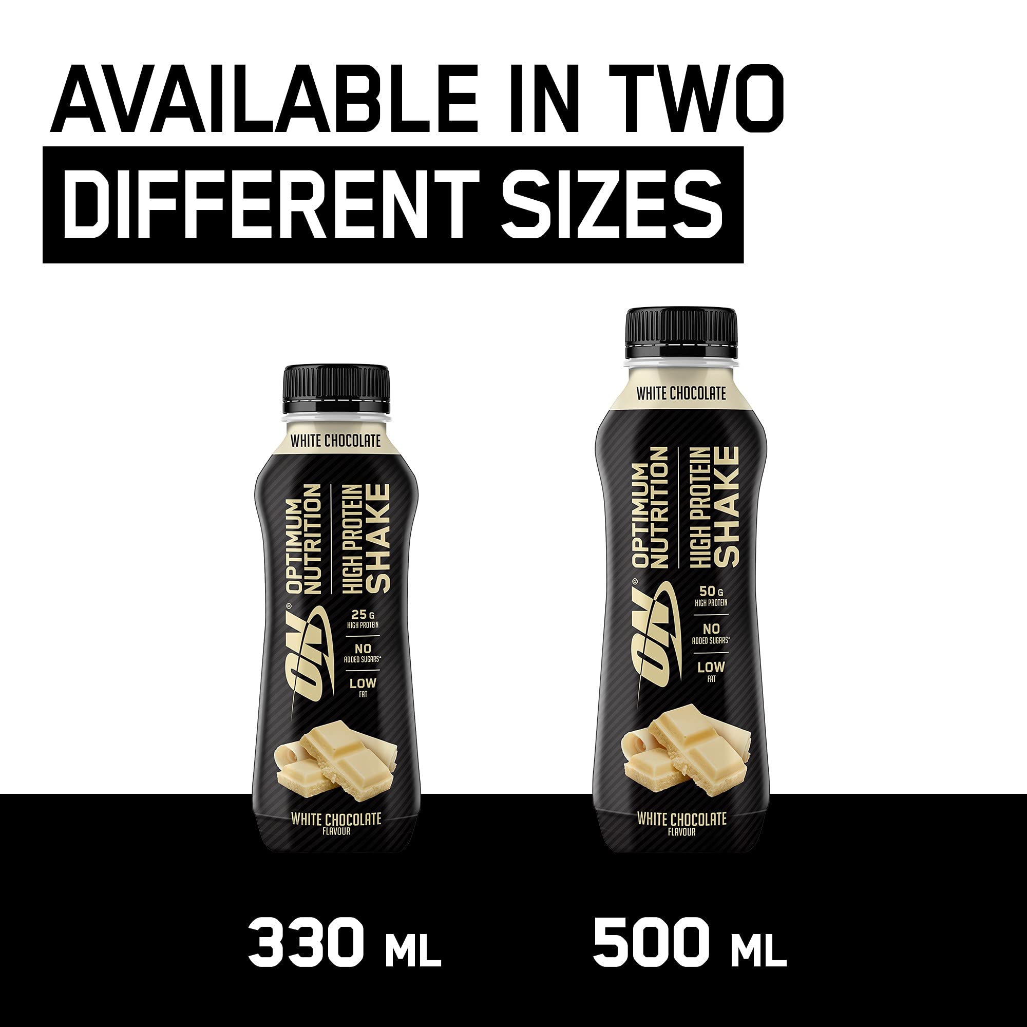 Optimum Nutrition ON High Protein Shake Bottles, Ready To Drink Snack
