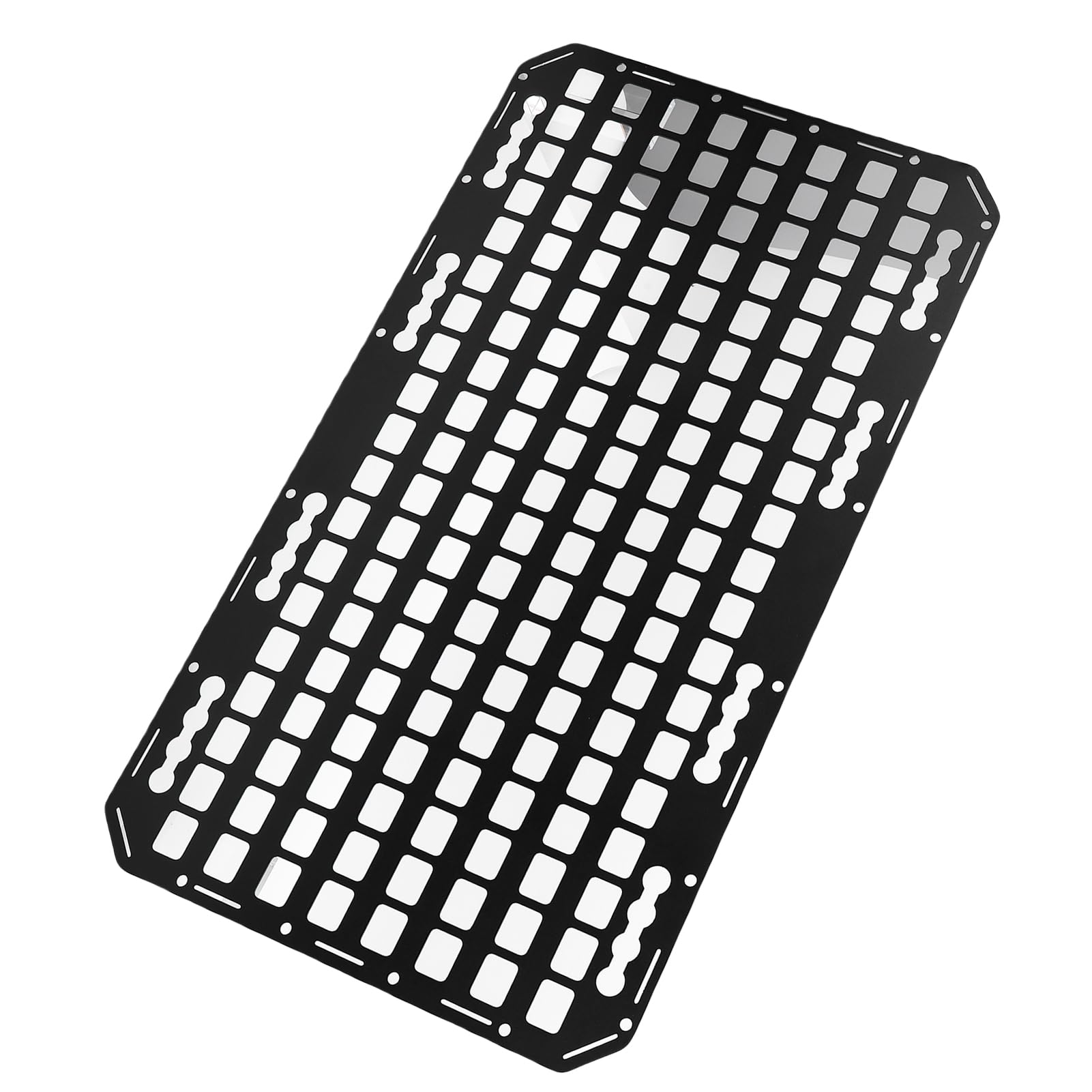 Rengue Panel Molle para Plataforma de Camión, Organizador de Almacenamiento de Vehículos de Aluminio con de Riel en L, Organización Eficiente de Herramientas para SUV y Camionetas
