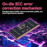 Vista 3 de Acclamator RAM DDR5 Kit de 32 GB (2 x 16 GB) 5600 MHz (o 5200 MHz o 4800 MHz) CL46 1.1V SODIMM 262 pines RAM memoria para portátil