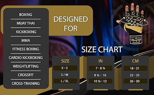 Miniatura 7 de MoneyFyte Quick Gel Boxing Wraps Under Boxing Gloves Kickboxing MMA Muay Thai Puño, nudillo, muñequera, guante interior para manos, para hombres,