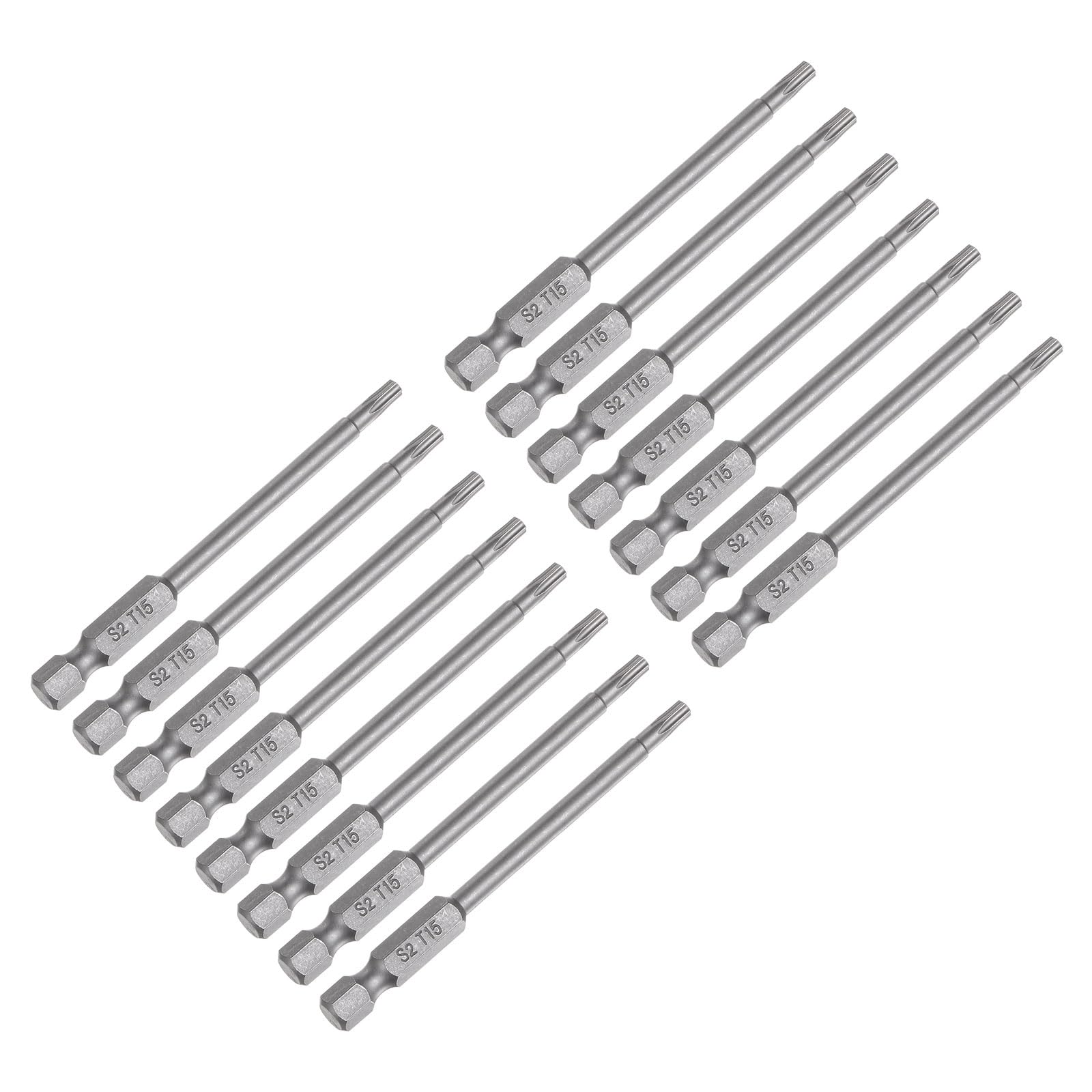 Embout de tournevis Torx T15 uxcell en acier S2 magnétique long de 7,6 cm pour bricolage