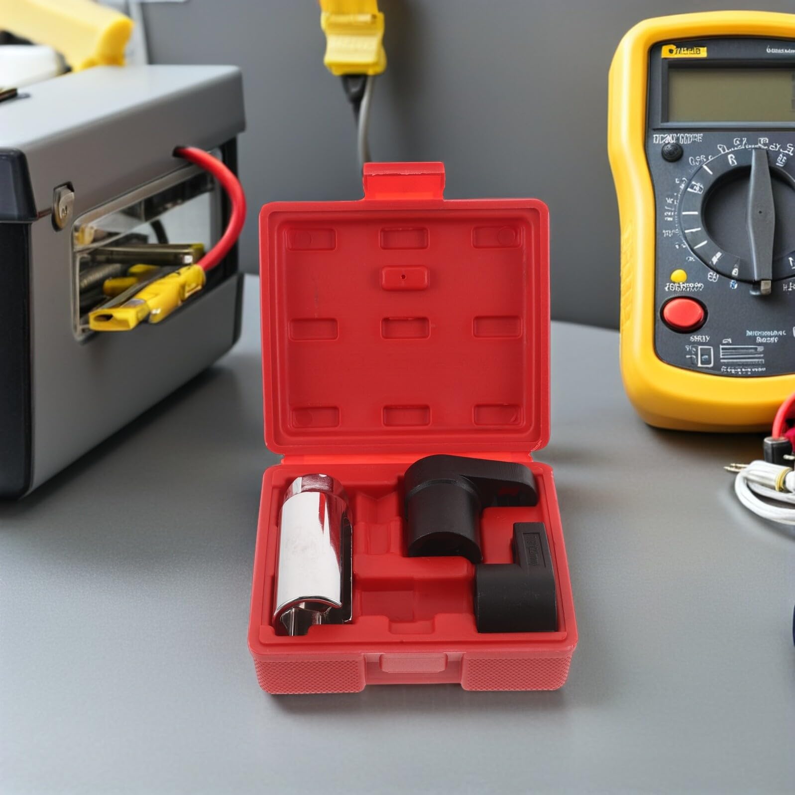 Juego de Herramientas Mecánicas 3 Piezas para de de Vaso Acodada de Acero Resistente Kit para Taller Automotriz Compatible Múltiples Vehículos