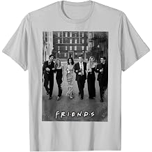 Friends TV Show Poster Iconic Group NYC Street Retro Fan 90s T-Shirt
