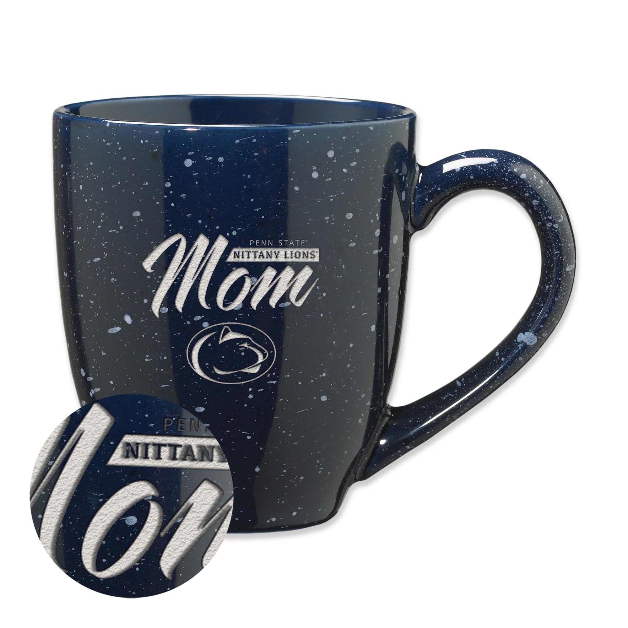 Mug Penn State PSU Mom en céramique mouchetée Rico Industries de 473 ml