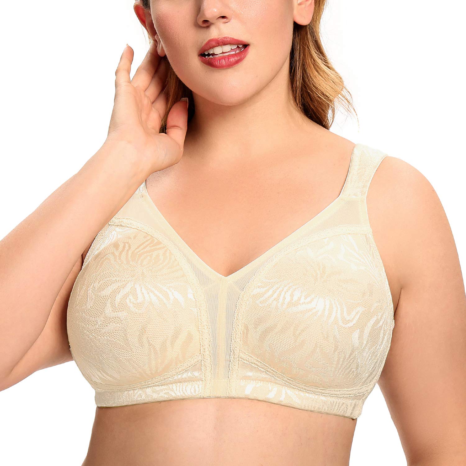 Plus Size Full Figure Minimizer Bras Wire Free