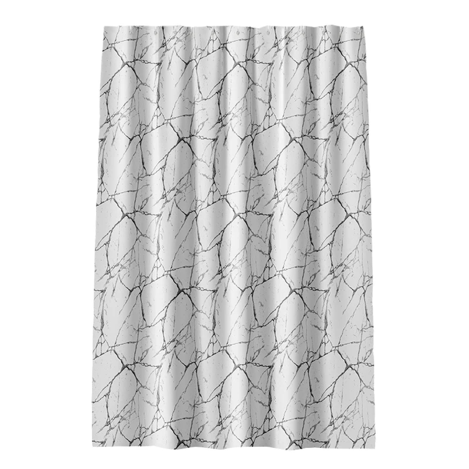 HNBFKD waterproof shower curtain shower curtain bathroom curtain stone pattern shower curtain bathroom partition curt with hooks 90x180cm/35x71in(WxH)