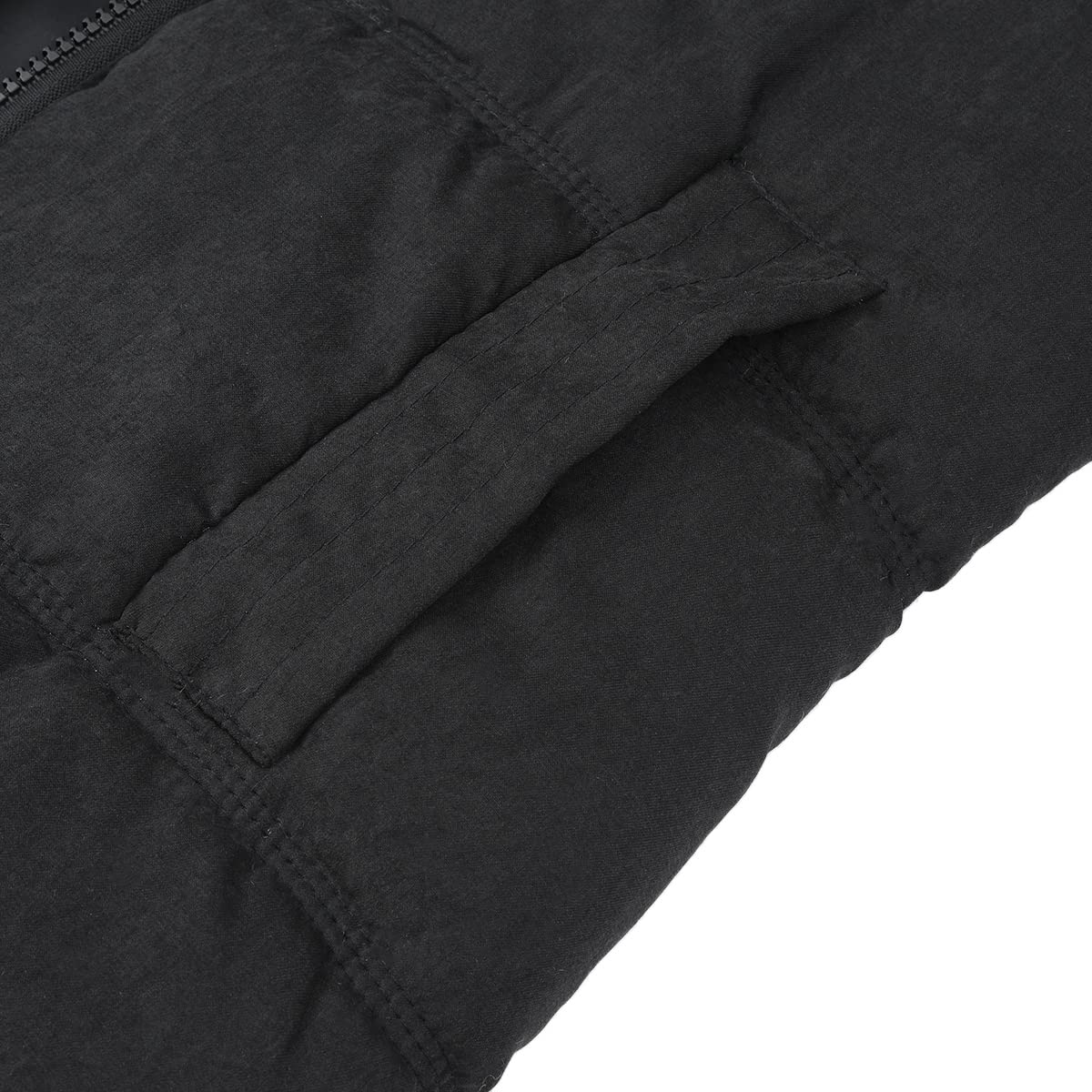 YUNCLOS Gilet Chaud Femme Veste Doudoune d'Hiver sans Manches en Cotton Gilet Matelassé à Capuche de Couleur Unie
