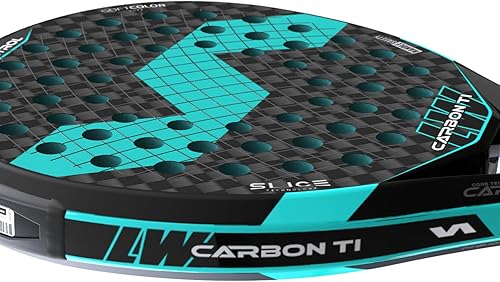 Miniatura 7 de LW Carbon Ti - Raqueta de pádel - Forma redonda para un máximo control - EVA Softcore, marco de carbono y fibra de vidrio, perforación aerodinámica,