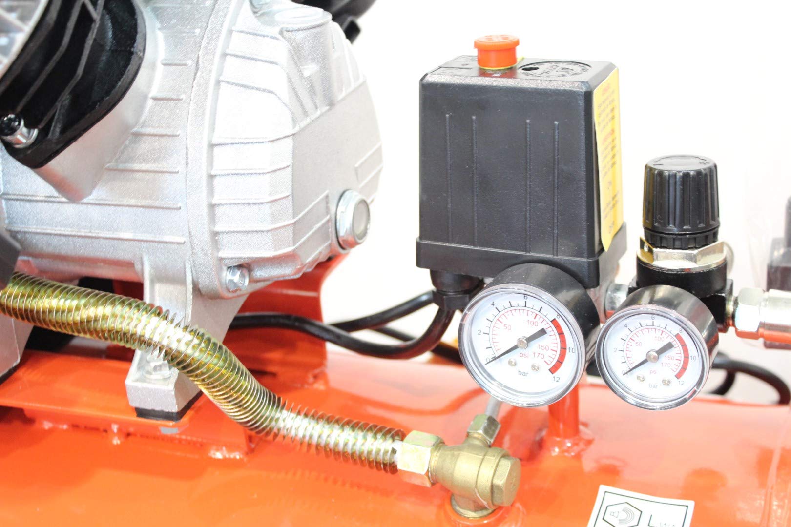 Mader Compressor de Aire Monofásico 100 L, Portable