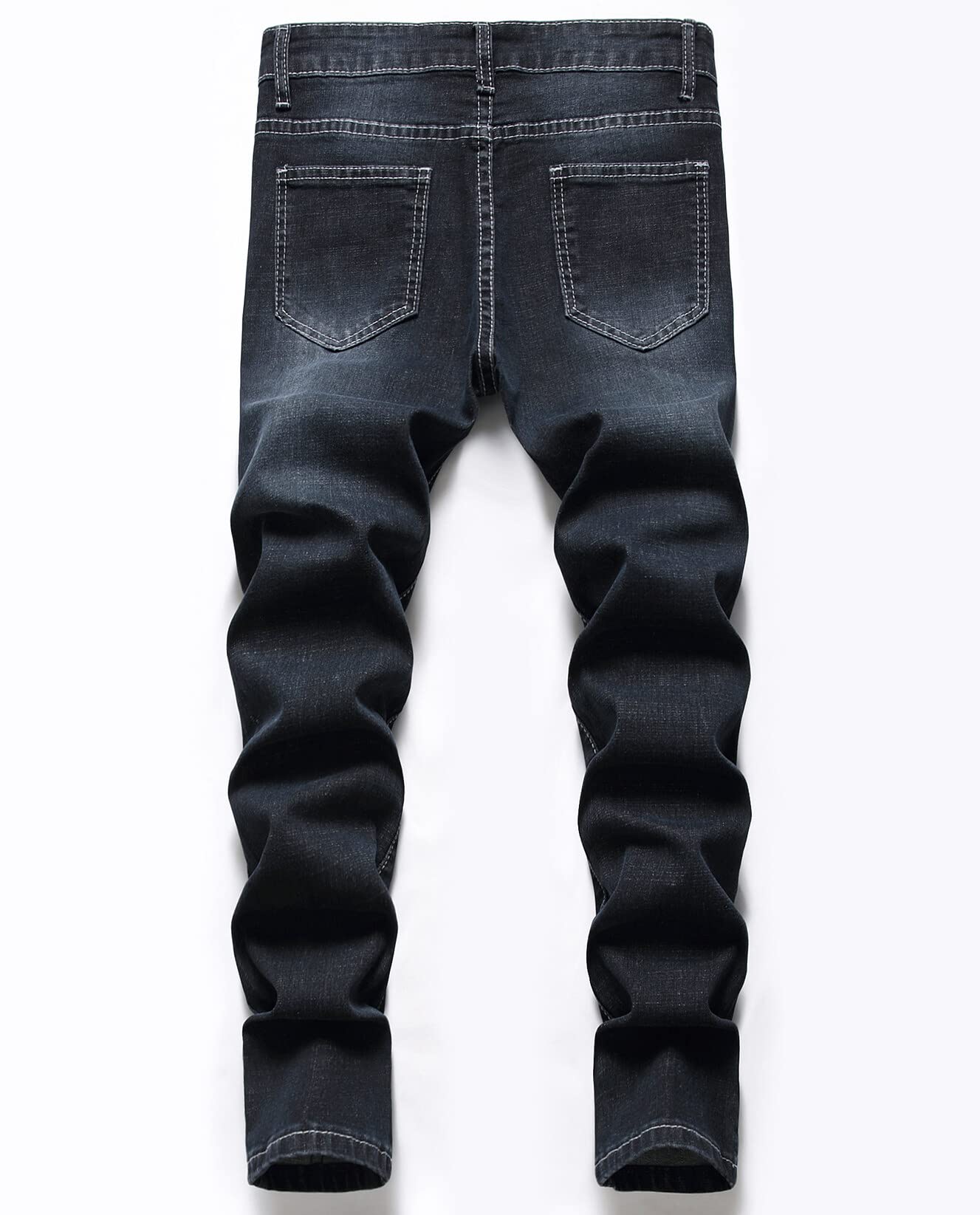 SEAUR - Ragazzo Jeans Bambini Denim Pantaloni Ragazzo Skinny Stretch Jeans Casual Slim Fit Pantaloni Età 6-14 Anni