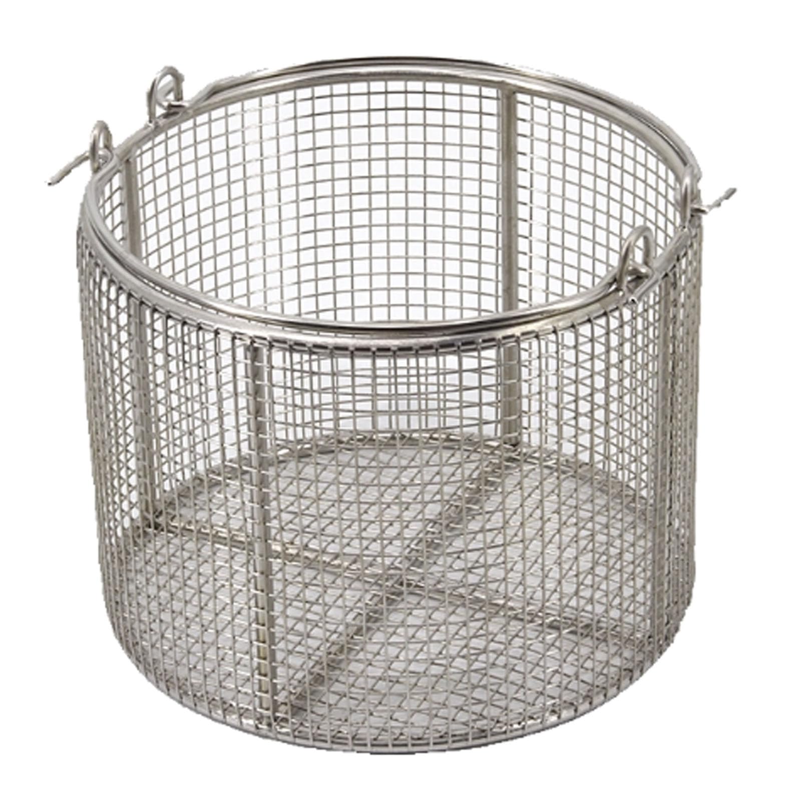 Cesta de desinfección para instrumentos, caja de esterilización con asa, limpieza ultrasónica de acero inoxidable, diseño de malla tejida para hospitales, 30 x 15 cm