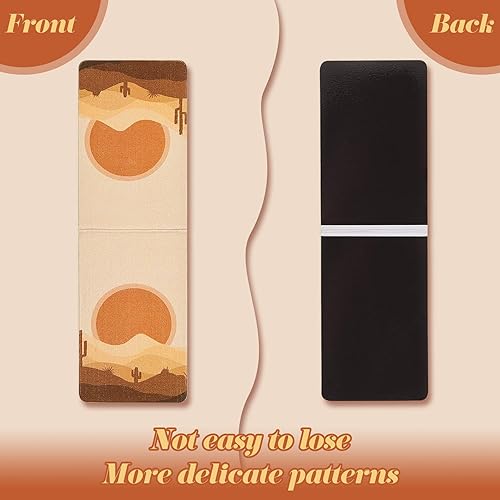 Miniatura 3 de Juego de 10 marcadores magnéticos para página, varios marcadores de puesta de sol con paisaje para regalos, estudiantes, profesores, lectura