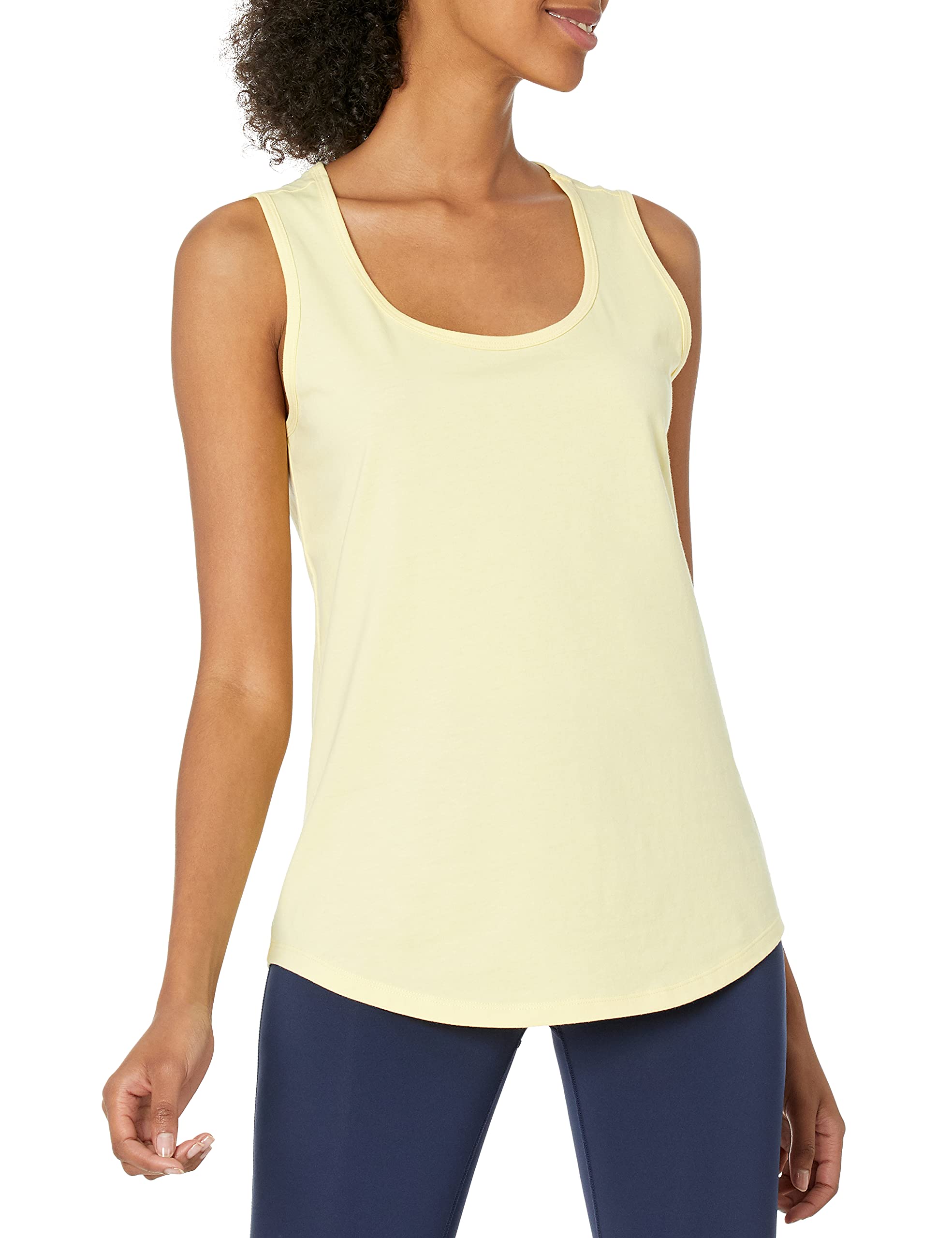 Amazon Essentials Canotta Smanicata in 100% Cotone vestibilità Classica Donna, Pacco da 2