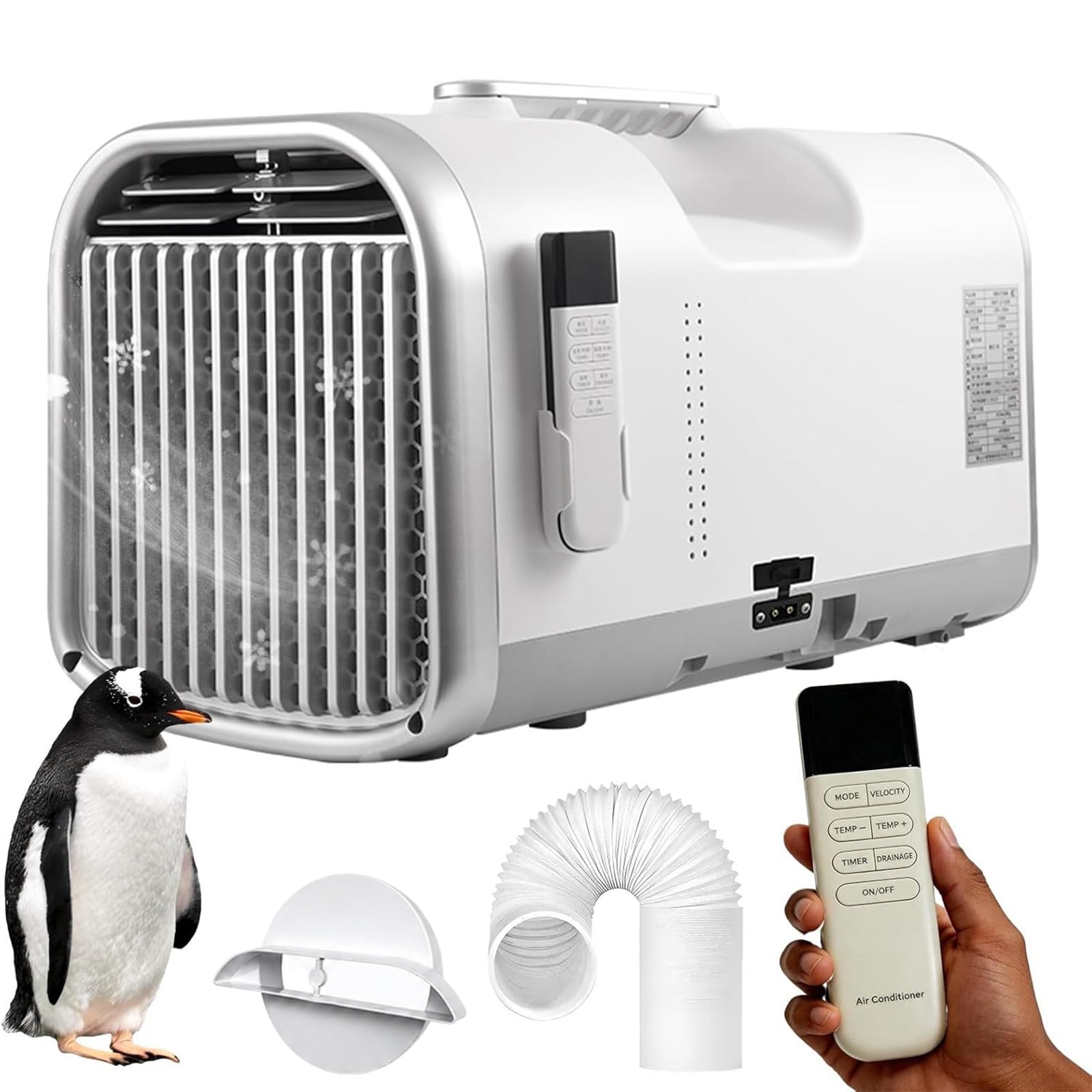 ZEEKYFOR 220V Portable Camping Air Conditioner for Truck, RV, Tent 5100BTU