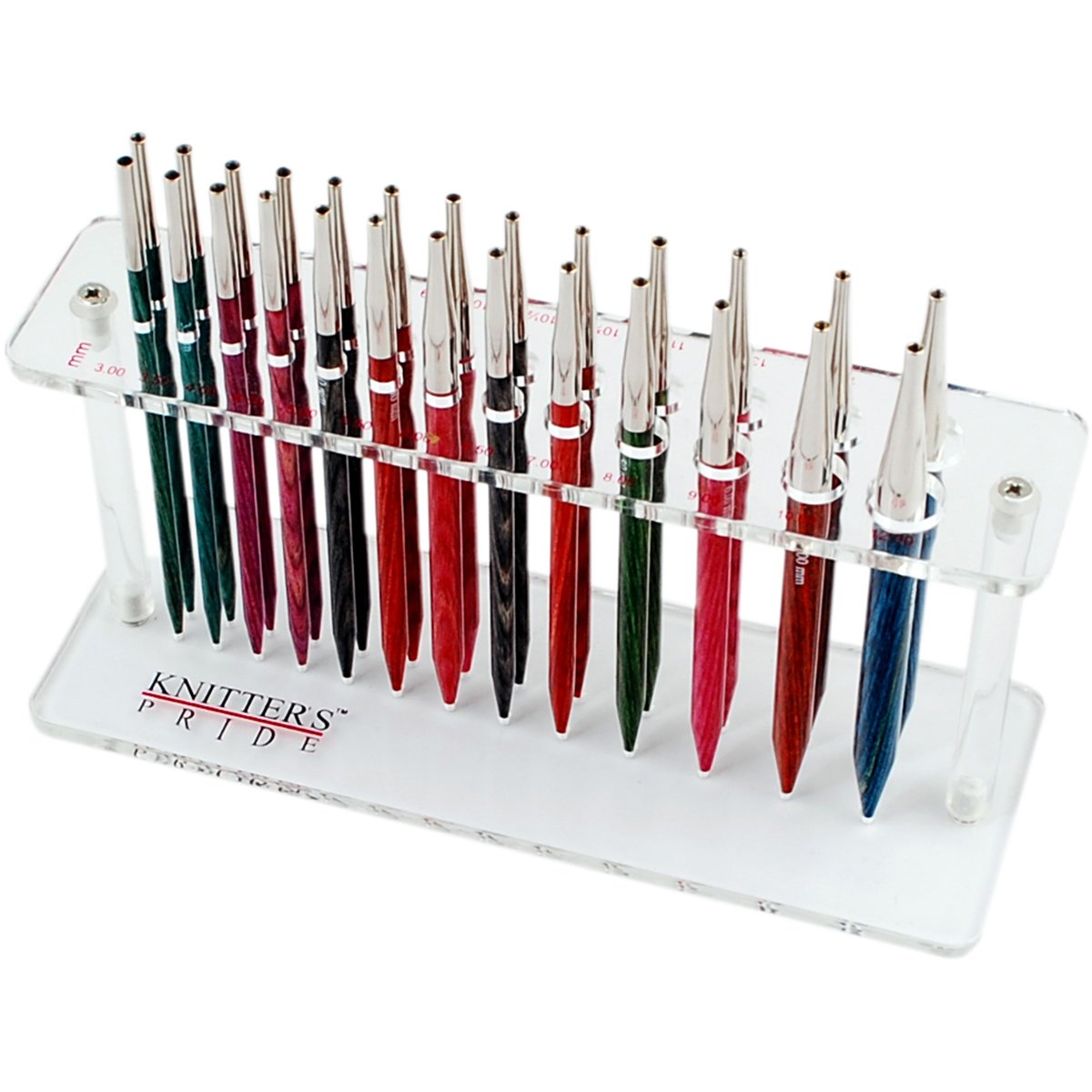 Aiguilles interchangeables acrylique : protégez 13 paires dans cet étui Knitter's Pride