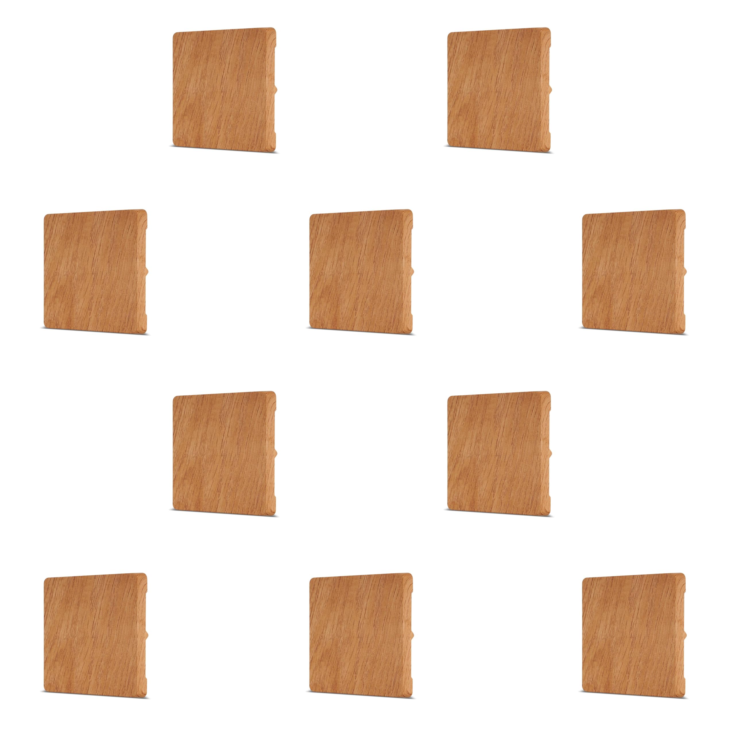 REV Serie di interruttori Nova, set risparmio – 10 x copertura per interruttore a croce, pulsante, interruttore Wi-Fi o interruttore A/W, colore rovere