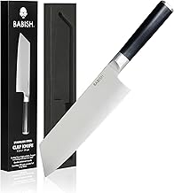Babish High-Carbon 1.4116 German Steel Cutlery, 7.5" Clef (Cleaver + Chef) Kitchen Knife, Good Housekeeping Standout Knife of 2022
