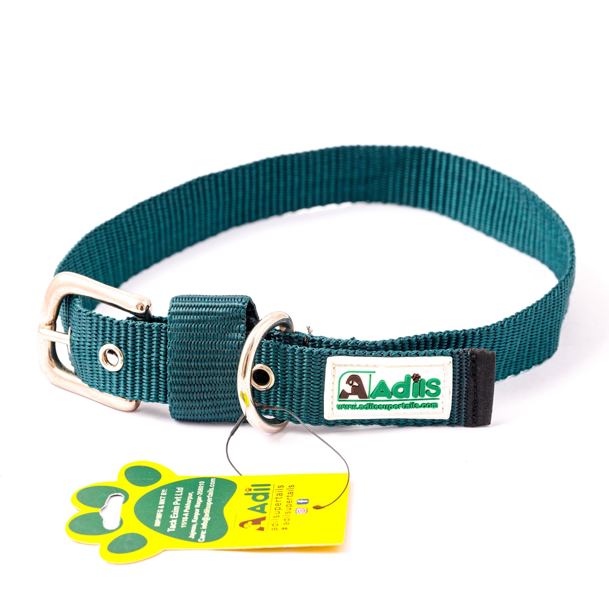 Adil’S Nylon Dog Collar, Adjustable Metal Buckle with D-Ring Width: 25mm Pet Collars for Small, Medium & Large Dog, 14 Color Options, Size: S, Hunter Green (B0CRVMYZF1) Amazon Price History, Amazon Price Tracker