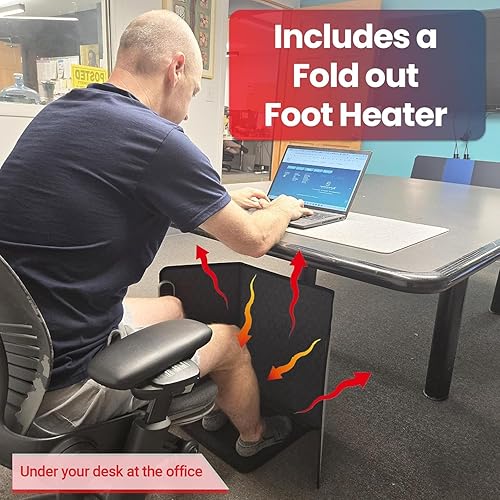 Miniatura 6 de Lavawall - Calentador eléctrico de pared, calentador de espacio portátil para oficina y hogar, temporizador y termostato, seguro y silencioso para