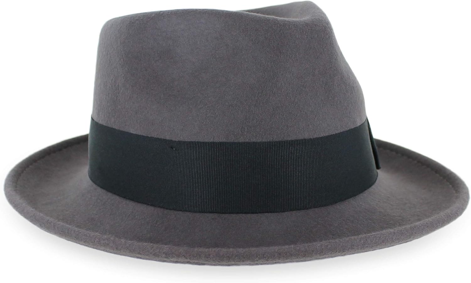 Belfry Gangster 100% Wool Stain Resistant Crushable Dress Fedora in Black Grey Navy Brown Pecan - Image 3