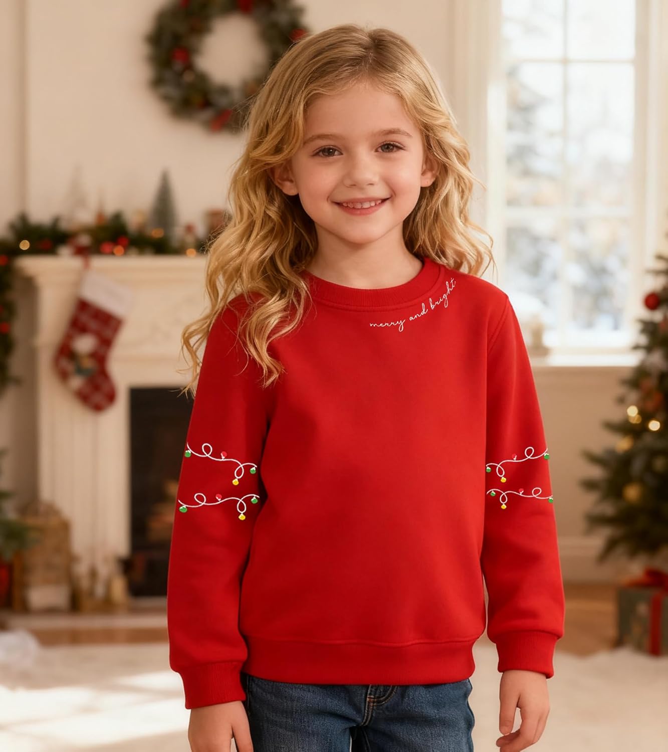 Christmas Kids Sweatshirts Boys Girls Merry Christmas Long Sleeve Shirts Toddler Xmas Holiday Pullover Hoodies - Image 4