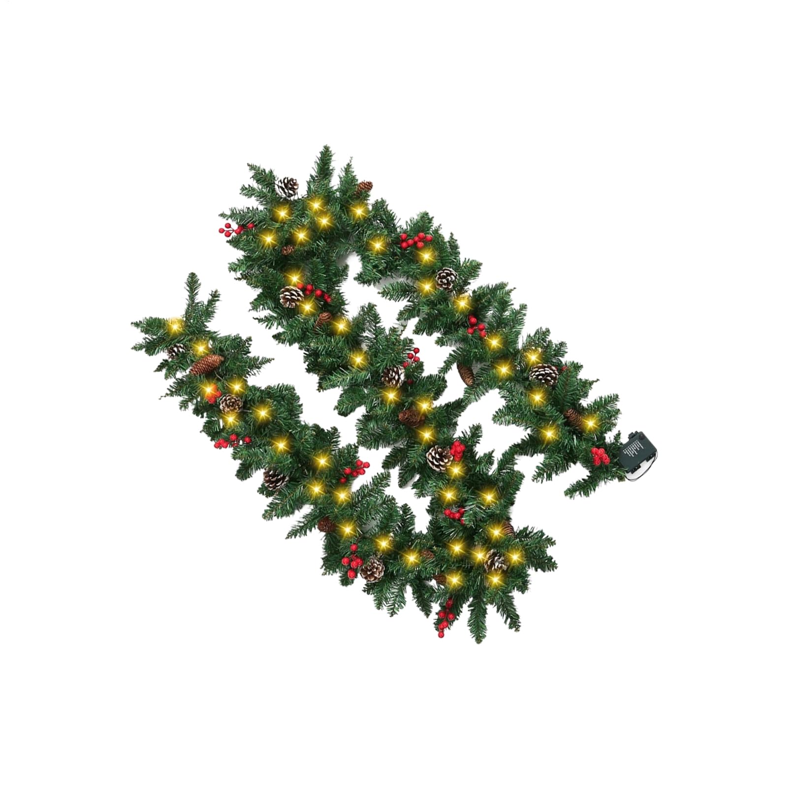 Guirlande de Noël lumineuse extérieure et intérieure résistante aux intempéries pour fenêtre