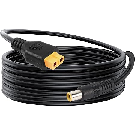 GELRHONR XT60 Auf DC-Kabel – 5,5 X 2,5 Mm Kupplung, Panel-Mount, Bis 7A, Für FPV, Lötkolben, Powerbank, 15 Cm